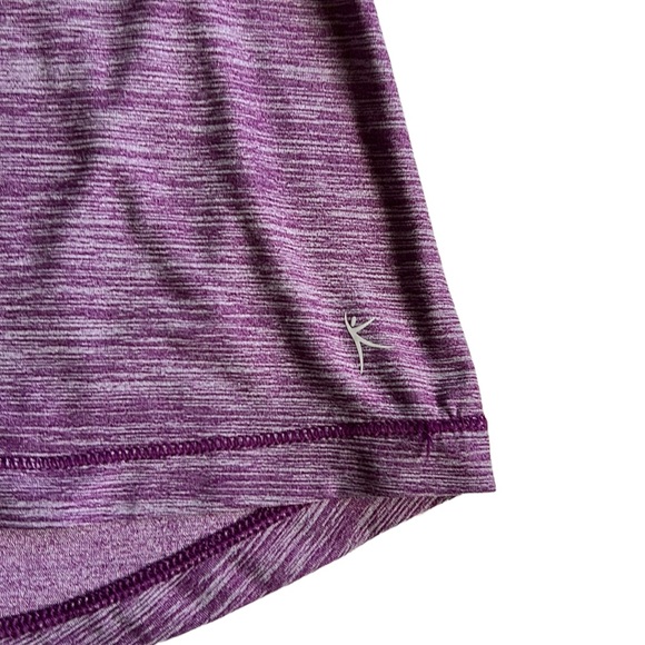 Danskin Strappy Heathered Maroon Workout Tank Top Size Medium - Picture 4 of 9